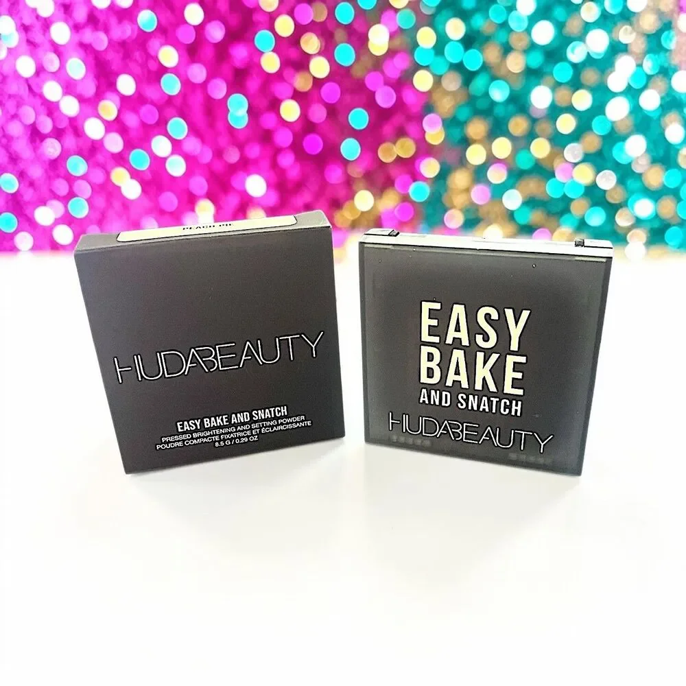 HUDA BEAUTY Easy Bake & Snatch Pressed Brightening Powder PEACH PIE NIB 0.29 oz